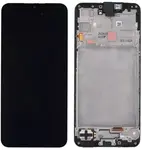 LCD display + dotyková deska + přední kryt pro Samsung Galaxy A16 4G, black TFT