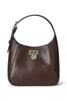 Kožená kabelka Lauren Ralph Lauren hnědá barva, 431966750