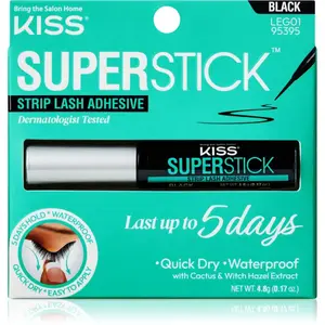 KISS Superstick Extended Wear lepidlo na umělé řasy Black 4.8 g