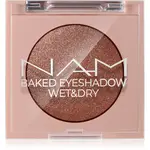 NAM Baked Eyeshadow trblietavé očné tiene 03 Gold Rush 4 g