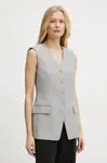 Vesta Patrizia Pepe šedá barva, jednořadá, 8S0538 A533
