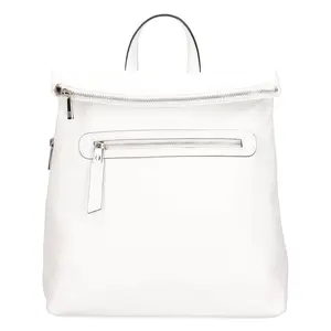 Dámský kožený batoh Italia Korra - bílá