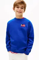 Dětská mikina Tommy Hilfiger fialová barva, s potiskem, KB0KB09571