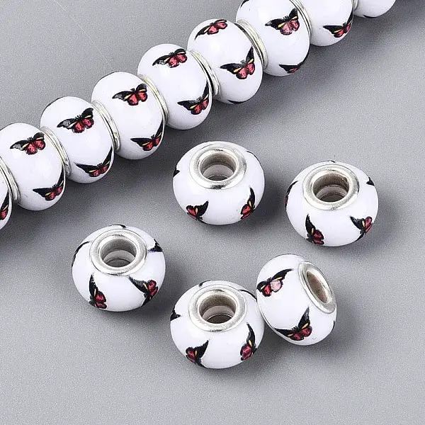 Opaque Resin European Beads