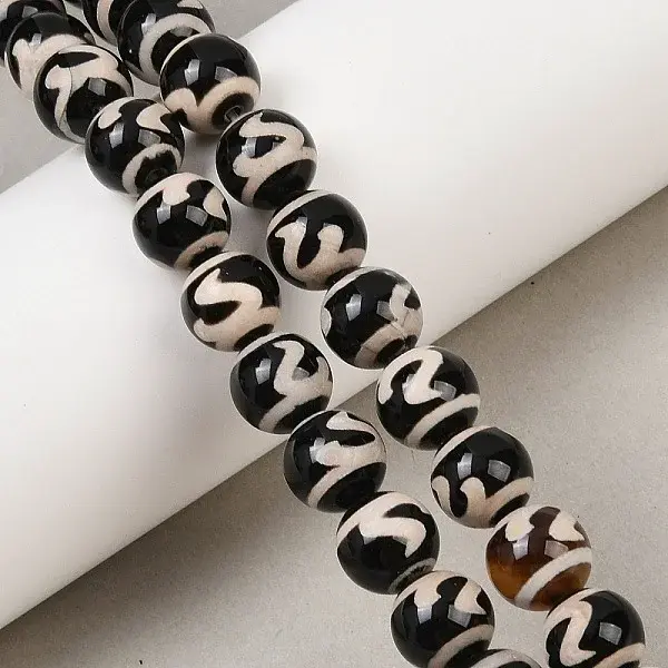 Tibetan Style dZi Beads Strands