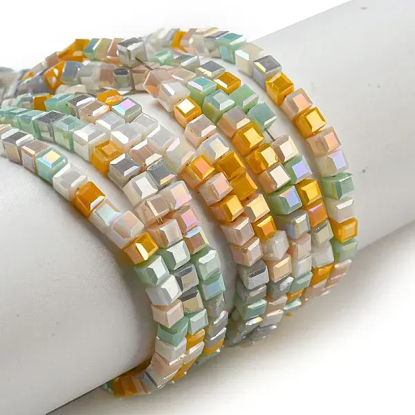Electroplate Glass Beads Strands