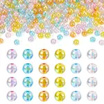 300Pcs 6 Colors Transparent Acrylic Beads