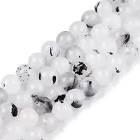 Dyed Natural White Jade Beads Strands