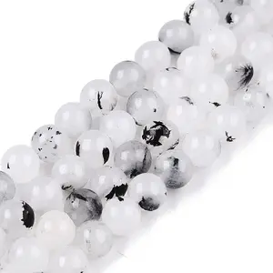 Dyed Natural White Jade Beads Strands