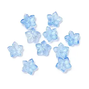 Dyed & Heated Glass Bead Caps