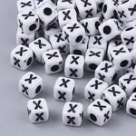 White Opaque Acrylic Beads