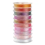 10 Rolls 3-Ply Polyester Metallic Threads
