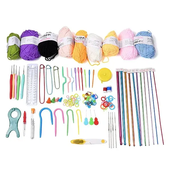 DIY Knitting Kits Storage Bag for Beginners Include Crochet Hooks