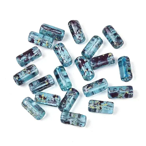Picasso Transparent Glass Bugle Beads