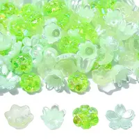 DIY Flower Plastic & Acrylic Beads Jewelry Making Finding Kit
