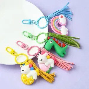 PVC Rainbow/Unicorn/Dinosaur Keychains