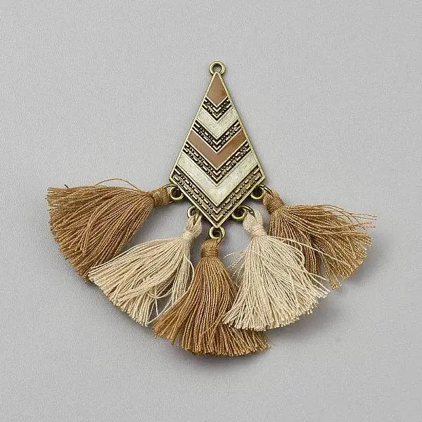 Alloy Tassel Pendants
