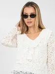 Čipkovaná blúzka ecru