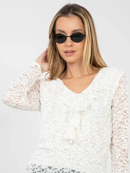 Čipkovaná blúzka ecru