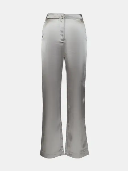 Strieborné saténové nohavice ORSAY