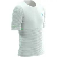 Compressport RACING SS TSHIRT M Pánské běžecké triko, bílá, velikost