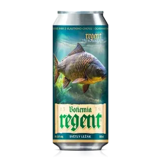 Bohemia regent pivo vodní říše kapr obecný 0,5 l