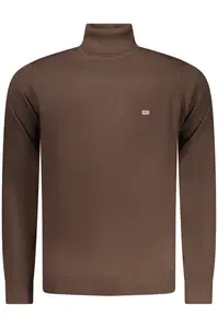 Hnědý rolákový svetr