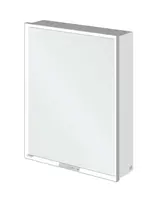 Villeroy & Boch My View+ - Zrkadlová skrinka s LED osvetlením 60x75x17 cm, 1 dvierka, pánty vpravo, Brilliant White/sivá A4816RVE