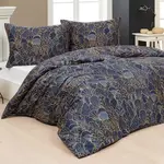 Bavlněné ložní povlečení Matějovský LIVIA BLUE prodloužená délka