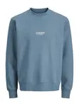 Jack & Jones Junior Mikina 'JJESoho'  modrá melírovaná / biela