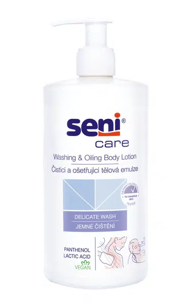 SENI CARE Čistící ošetřující tělová emulze 500 ml