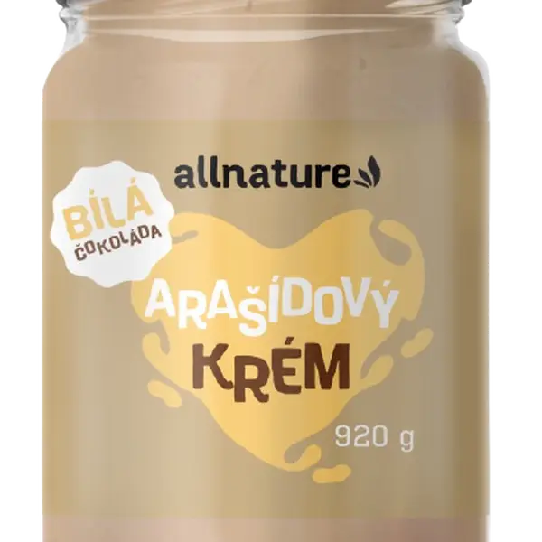ALLNATURE Arašídový krém s bílou čokoládou 920 g