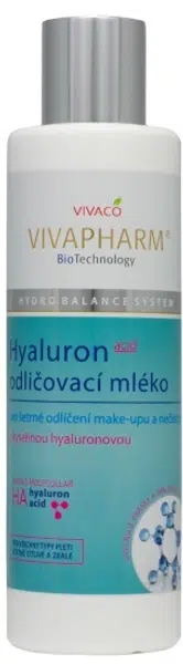 VIVAPHARM Odličovací mléko s kyselinou hyaluronovou 200 ml