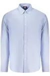 Pánská košile s dlouhým rukávem, modrá