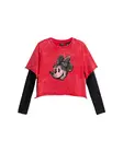 Desigual Mikina 'Minnie Mouse'  červená / čierna