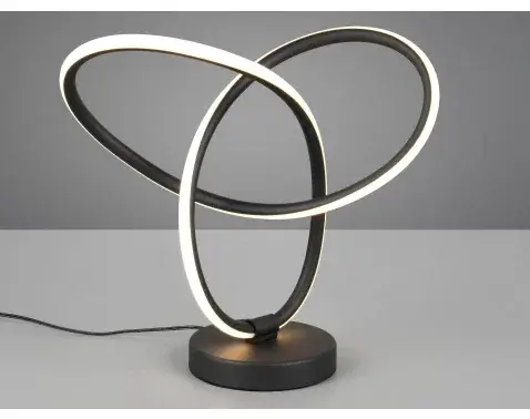 Stolová lampa LED Lando, čierna%