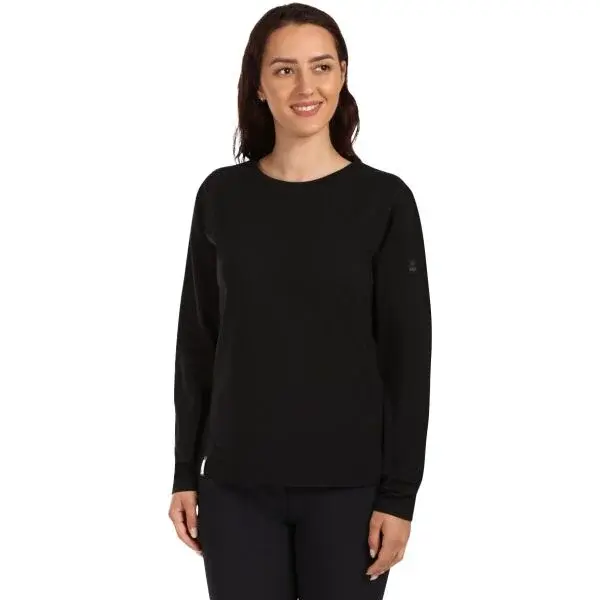 KILPI PROMOX Dámské bavlněné tričko s dlouhým rukávem, černá, velikost