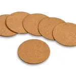 Korkový podtácek (set 6 ks) pureNatur, kulatý