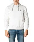 Biela mikina s kapucňou U.S. Polo Assn.