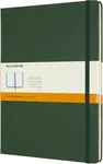 Zápisník MOLESKINE tvrdý linkovaný tm. zelený XL