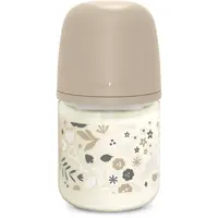 Suavinex Wonderland SX Pro Physiological Anti-Colic Glass skleněná kojenecká láhev S Slow Flow 0 m+ Liberty Cream 120 ml