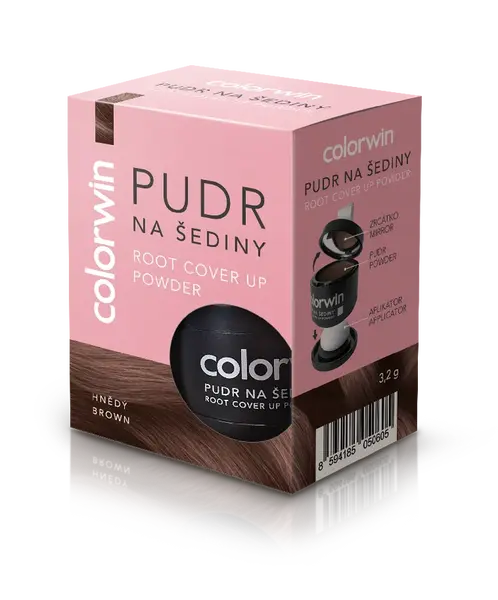 Colorwin púder na šediny hnedý