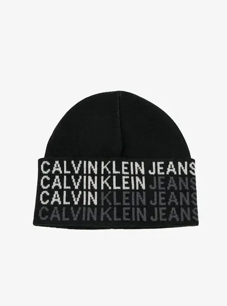 Černá pánská zimní čepice Calvin Klein Jeans - Pánské