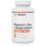 GymBeam CHEWABLE VITAMIN C + ZINC + GINGER EXTRACT - 90 TAB Vitamín, , velikost