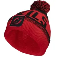 FANATICS NEW JERSEY DEVILS THRIVE CUFFED POM BEANIE Čepice, červená, velikost