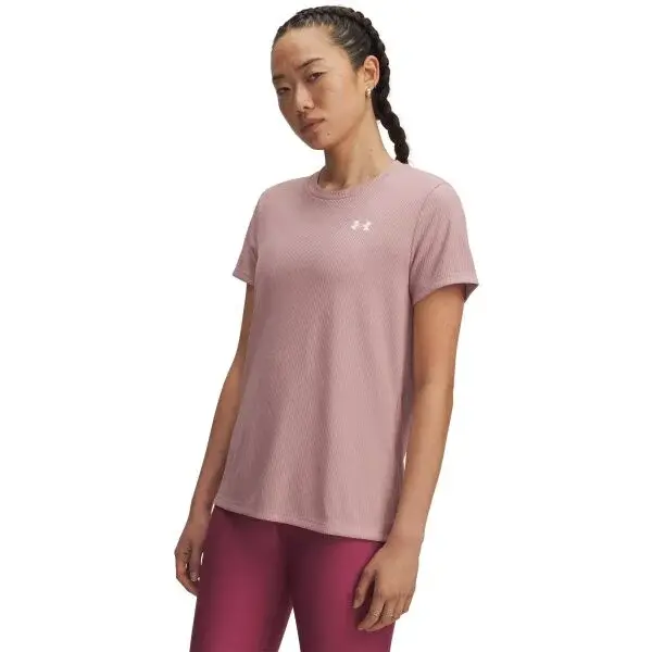 Under Armour TECH RIB TEE Dámské tričko, růžová, velikost S