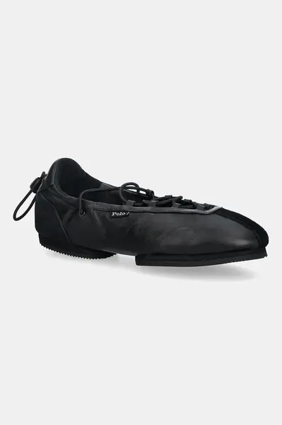 Kožené baleríny Polo Ralph Lauren Ballerina Lace Up