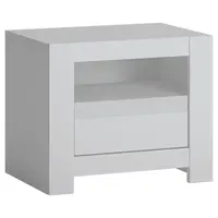 Nočný stolík Novi NVIK05 1S biela alpin/pvc biela supermat