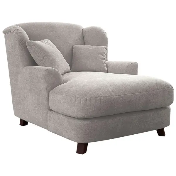 Sit & More XXL KŘESLO, textil, kompozitní dřevo, krémová