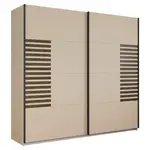 Rauch Möbel SKŘÍŇ S POSOUVACÍMI DVEŘMI, šampaňská, tmavý dub, 226/210/62 cm